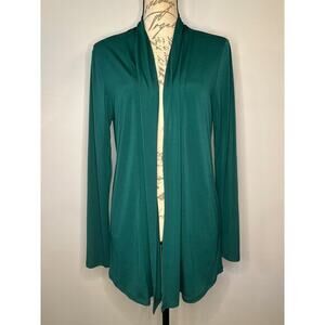 NWT Shiela Rose stretch slinky knit open front cardigan jacket topper L